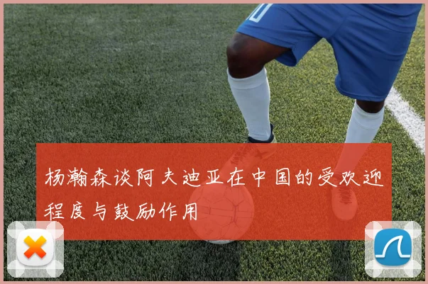 杨瀚森谈阿夫迪亚在中国的受欢迎程度与鼓励作用
